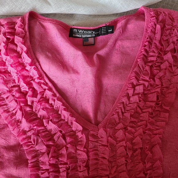 Pink Ruffled Top - Picture 4 of 4